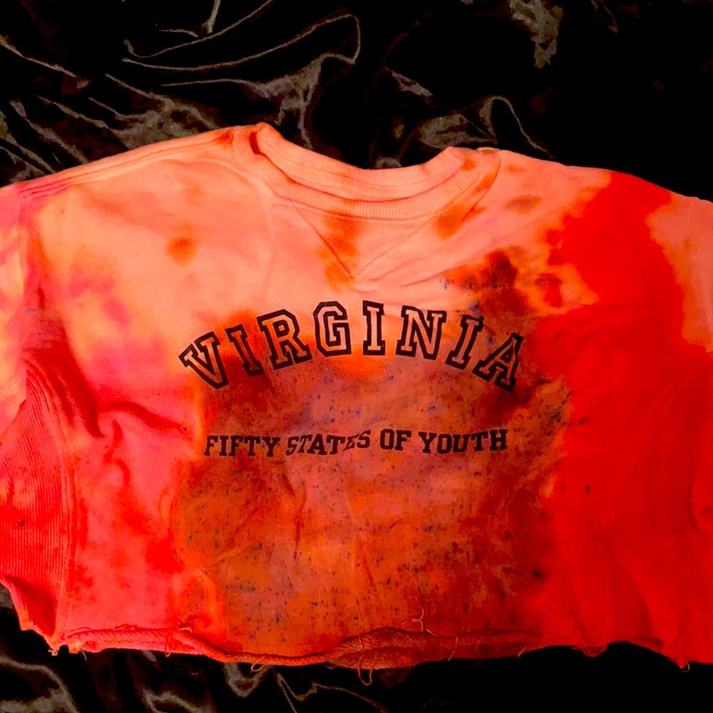 Calvien Klein crop sweater tie dye from NYC fashion week,only 3 were produced
